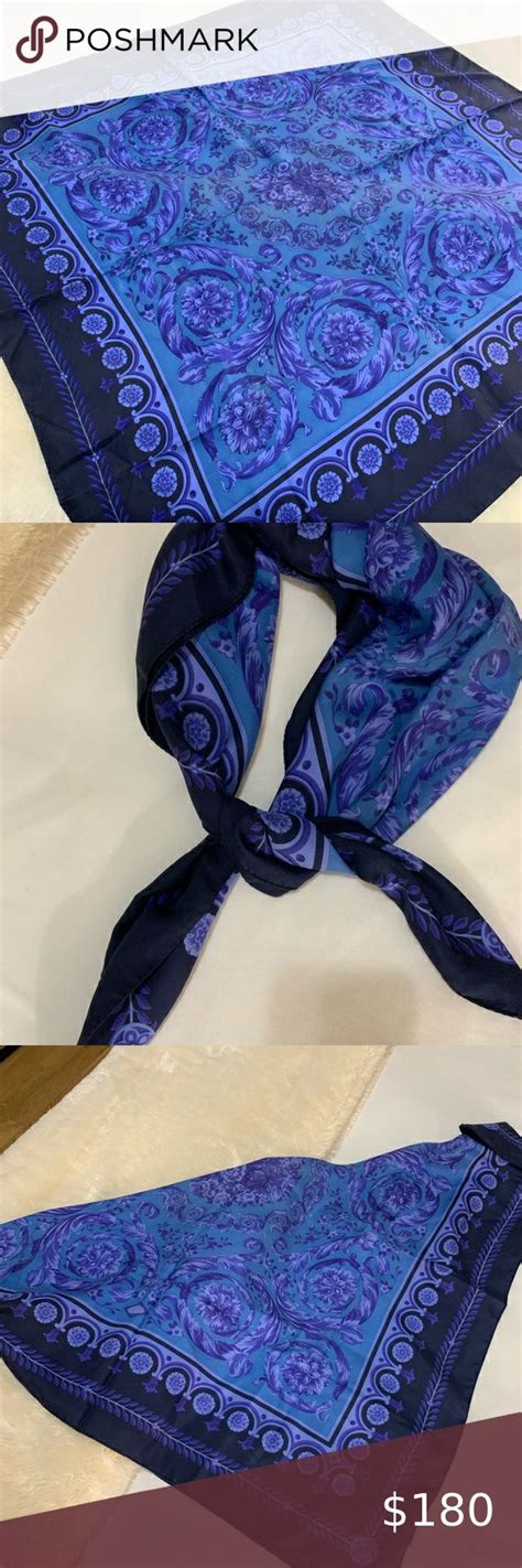 versace baroque-print silk scarf|are versage shawls always silk.